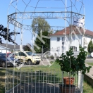 Pavillion für den Garten zum Bepflanzen, zerlegbar in Einzelteile, weiß bemalt - Nr. 847