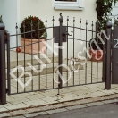 Gartentor filigrau geschmiedet, zweiteilig mit Pfosten