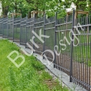 Gartenzaun, Einfriedung aus Eisen geschmiede, 150cm hoch