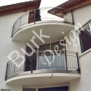 Brüstungsgeländer aus Eisen, Handlauf Edelstahl